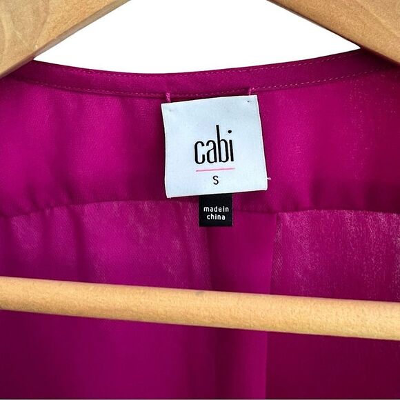 Cabi Sleeveless Pink Top with Textured Trim | Size S - Picture 7 of 14